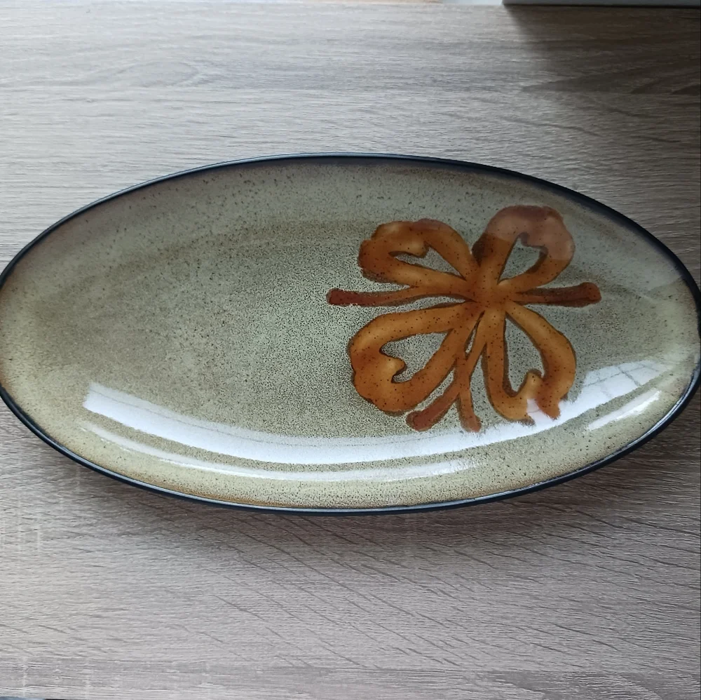 🌷 Pier 1 Kioko Oval Stoneware Serving Platter